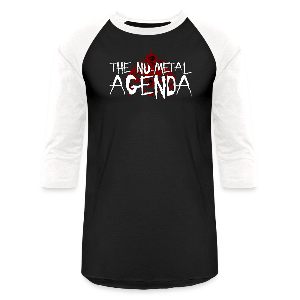 SlipkNMAt - Baseball T-Shirt - black/white