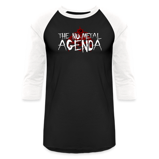 SlipkNMAt - Baseball T-Shirt - black/white