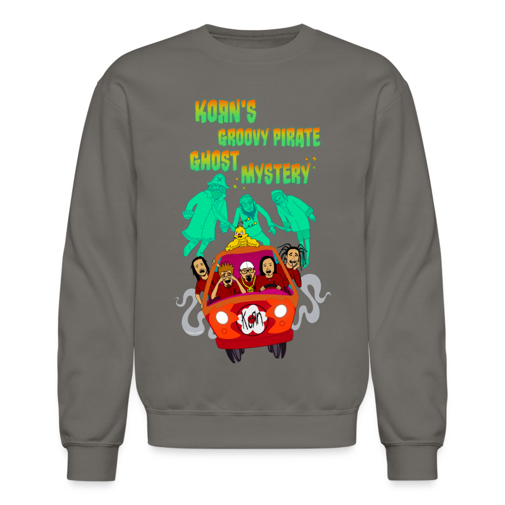 Korn's Groovy Pirate Ghost Mystery Machine - Crewneck Sweatshirt - asphalt gray