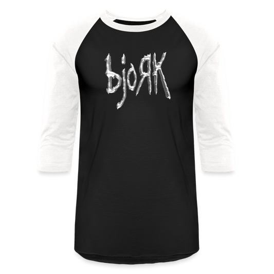 bjoRk - Baseball T-Shirt - black/white