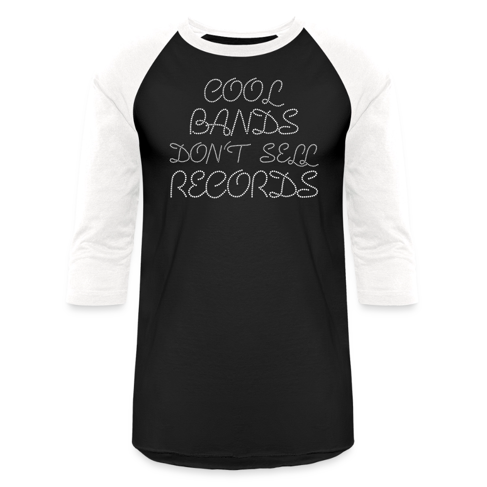 Cool Bands Don't Sell Records - Semi Charmed Kind of Night | Baseball T-Shirt - black/white