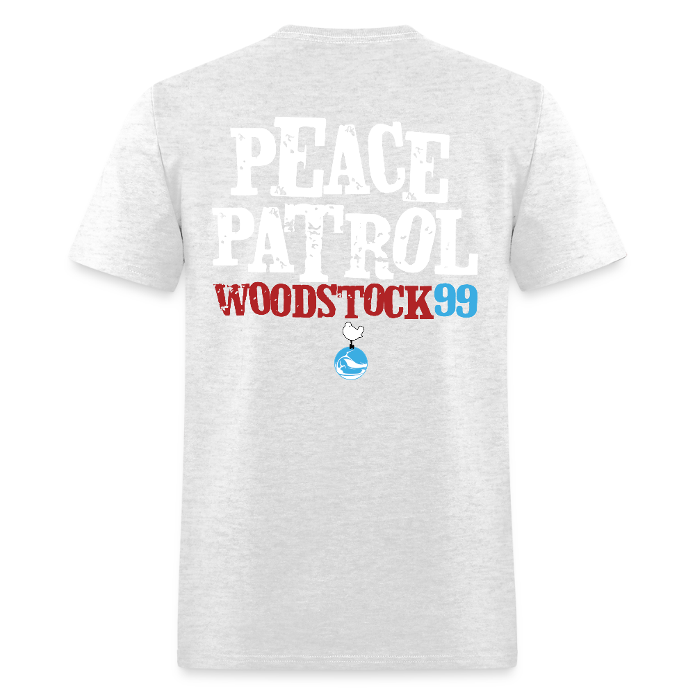 Woodstock 99 Peace Patrol - Tee - light heather gray