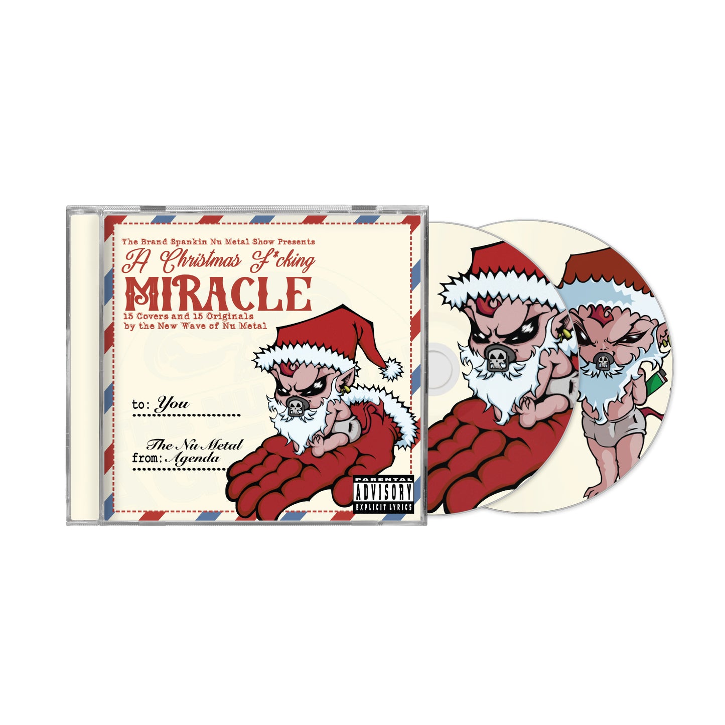 'A Christmas F*cking Miracle: 15 Covers and 15 Originals by the New Wave of Nu Metal' Limited Edition 2x CD Album