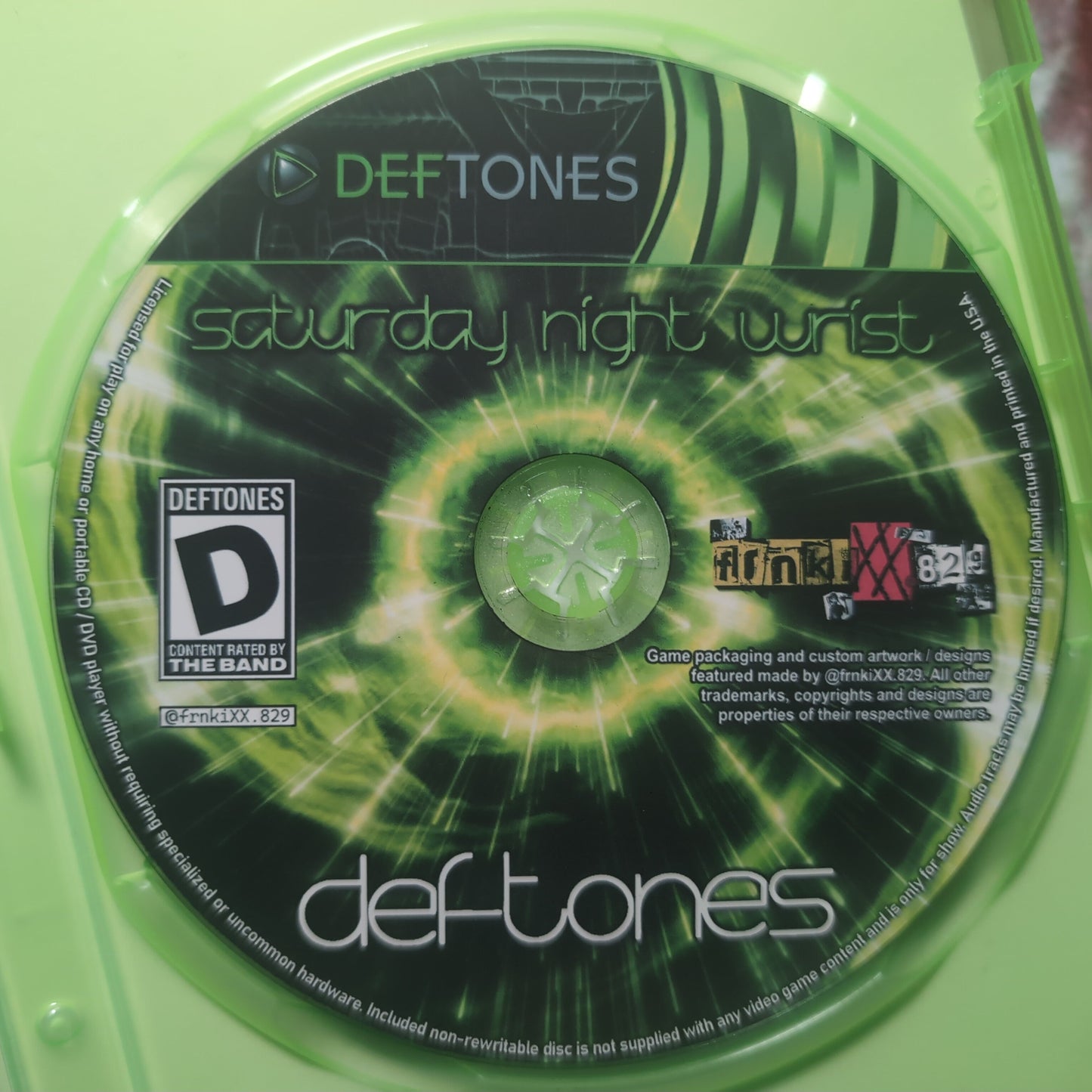 Deftones 'Saturday Night Wrist' / Xbox 360 Case