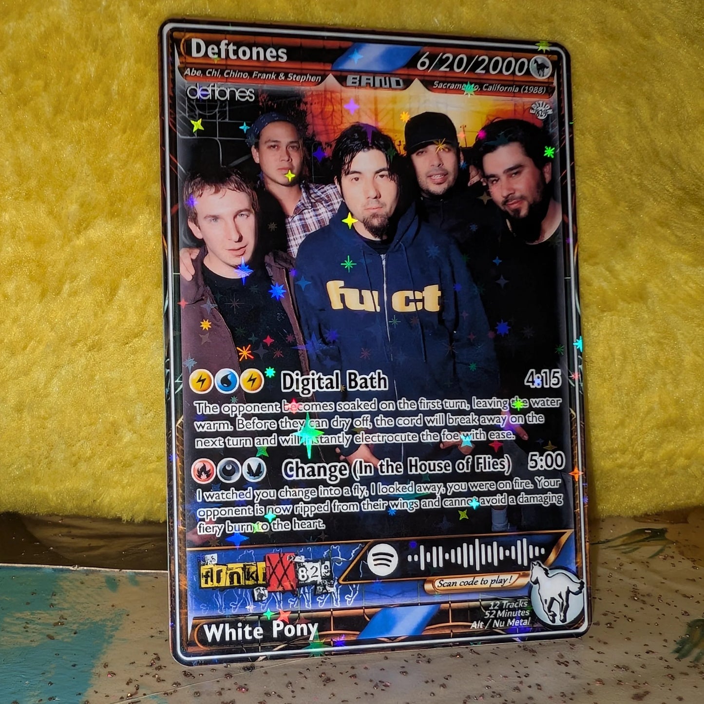 Deftones Holographic Trading Card