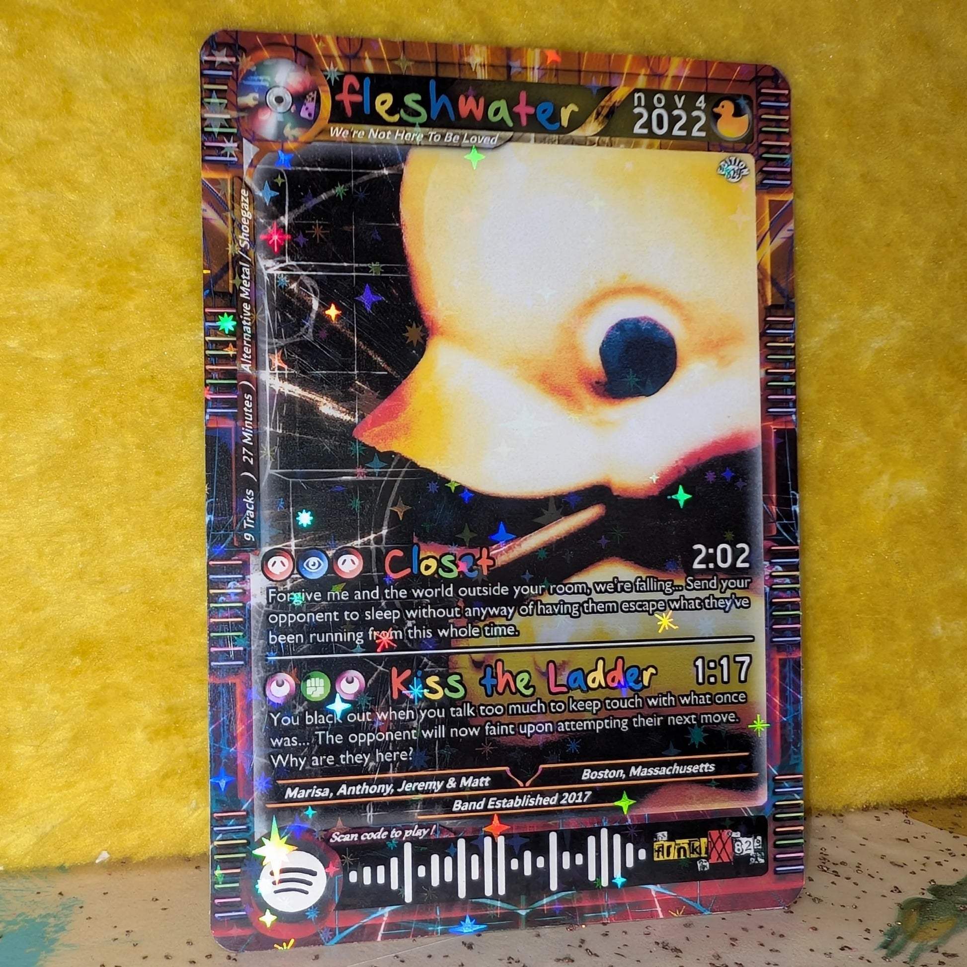 Fleshwater Holographic Trading Card The Nu Metal Agenda Merch Table Fleshwater Holographic Trading Card The Nu Metal Agenda Merch Table