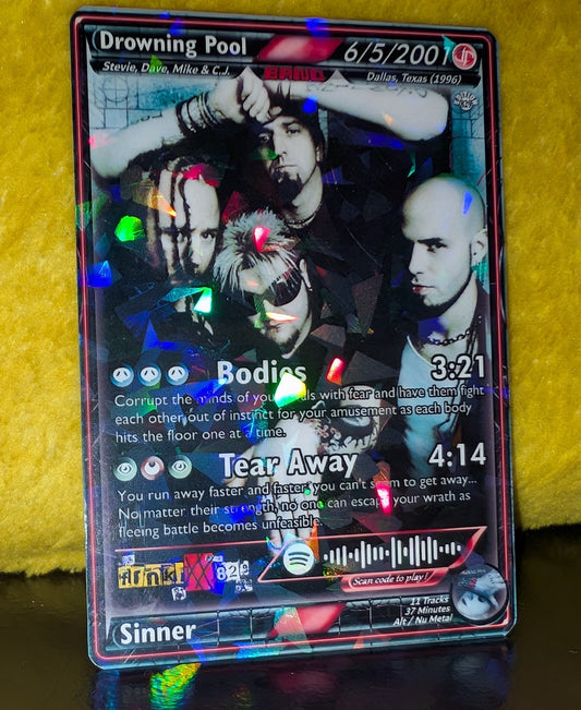 Drowning Pool Holographic Trading Card