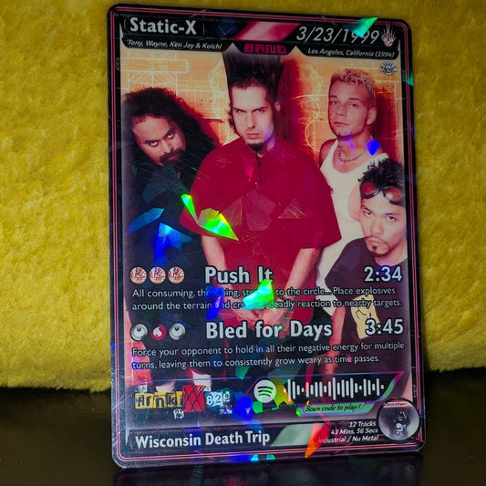 Static-X Holographic Trading Card