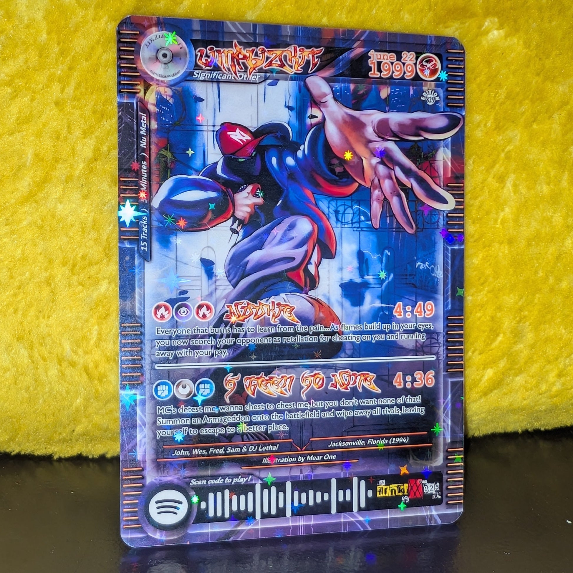 Limp Bizkit Holographic Trading Card Set The Nu Metal Agenda Merch Table Limp Bizkit Holographic Trading Card Set The Nu Metal Agenda Merch Table