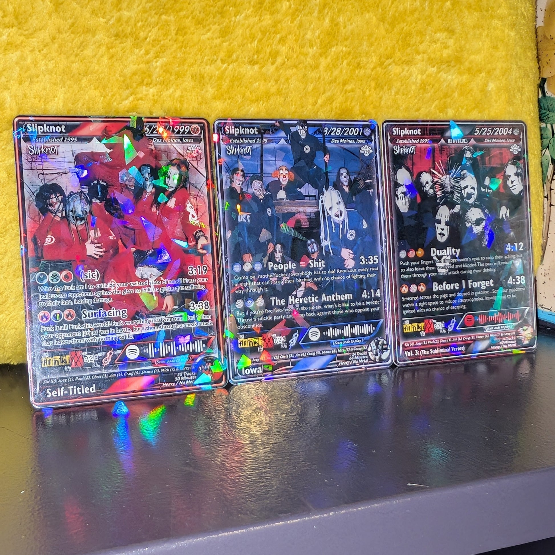 Slipknot Holographic Trading Card Set Slipknot Holographic Trading Card Set