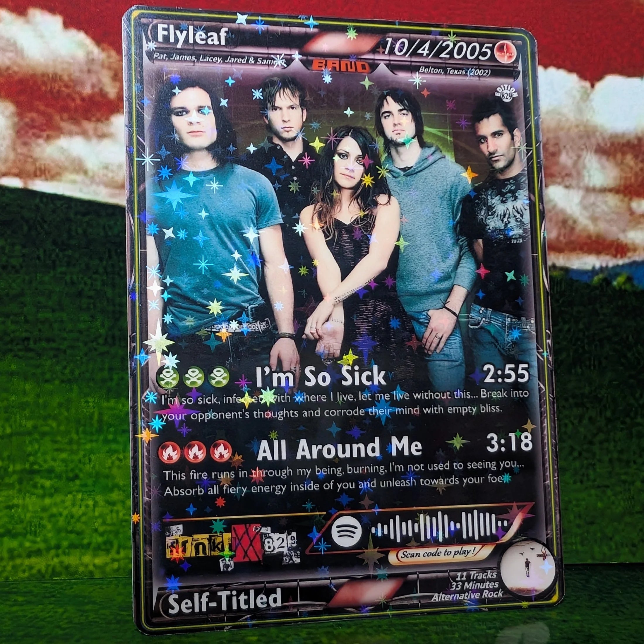 Flyleaf Holographic Trading Card – The Nu Metal Agenda Merch Table