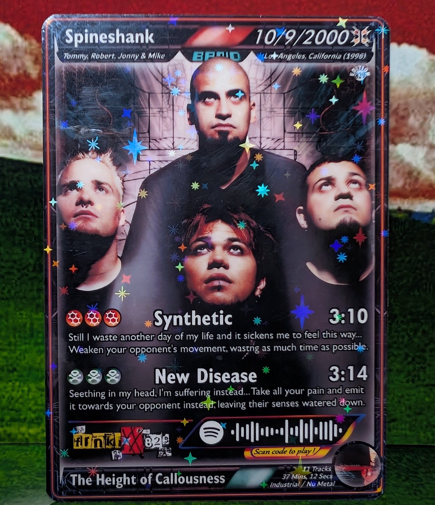 Spineshank Holographic Trading Card