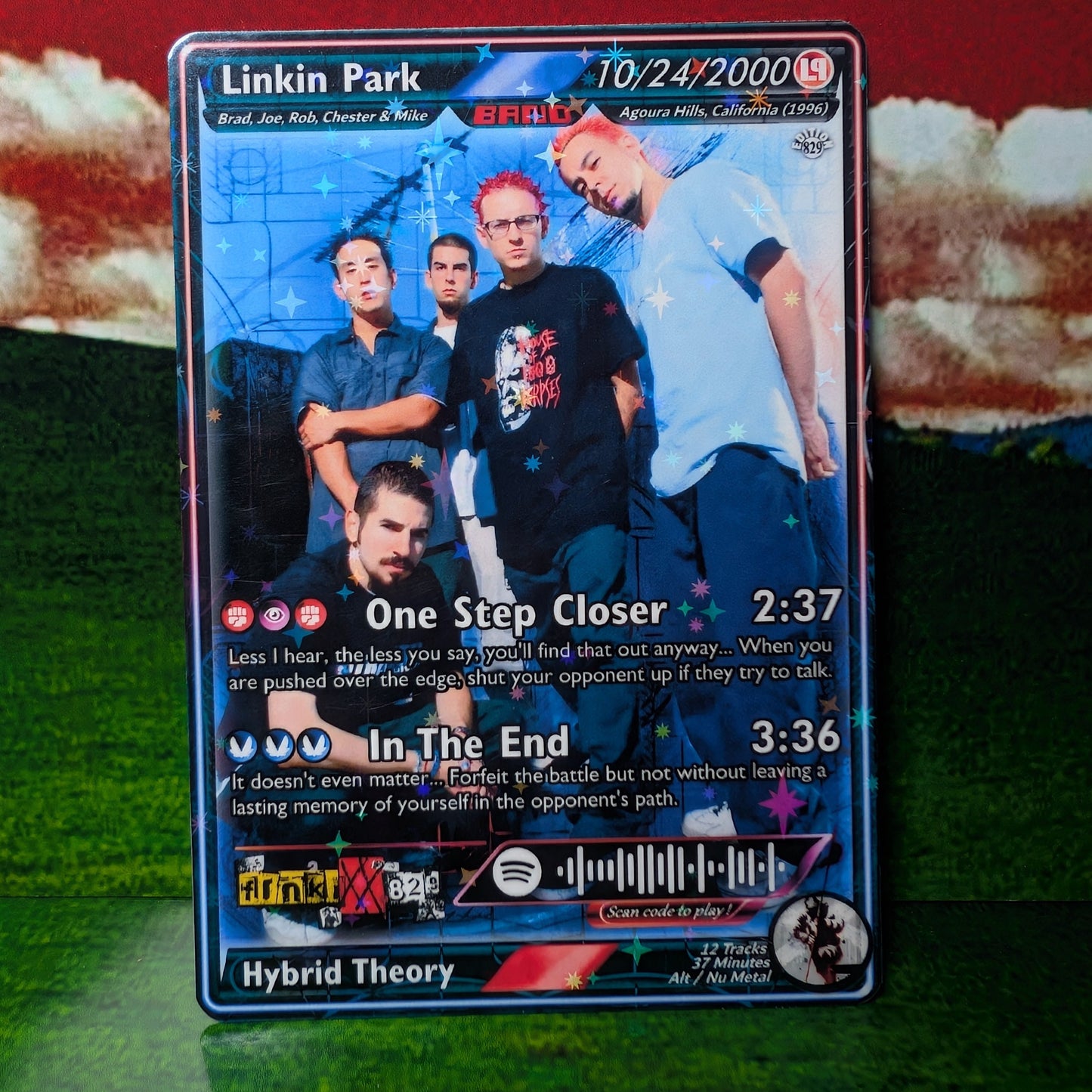 Linkin Park Holographic Trading Card Set