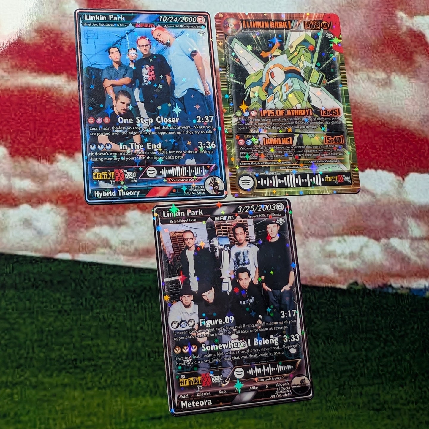 Linkin Park Holographic Trading Card Set