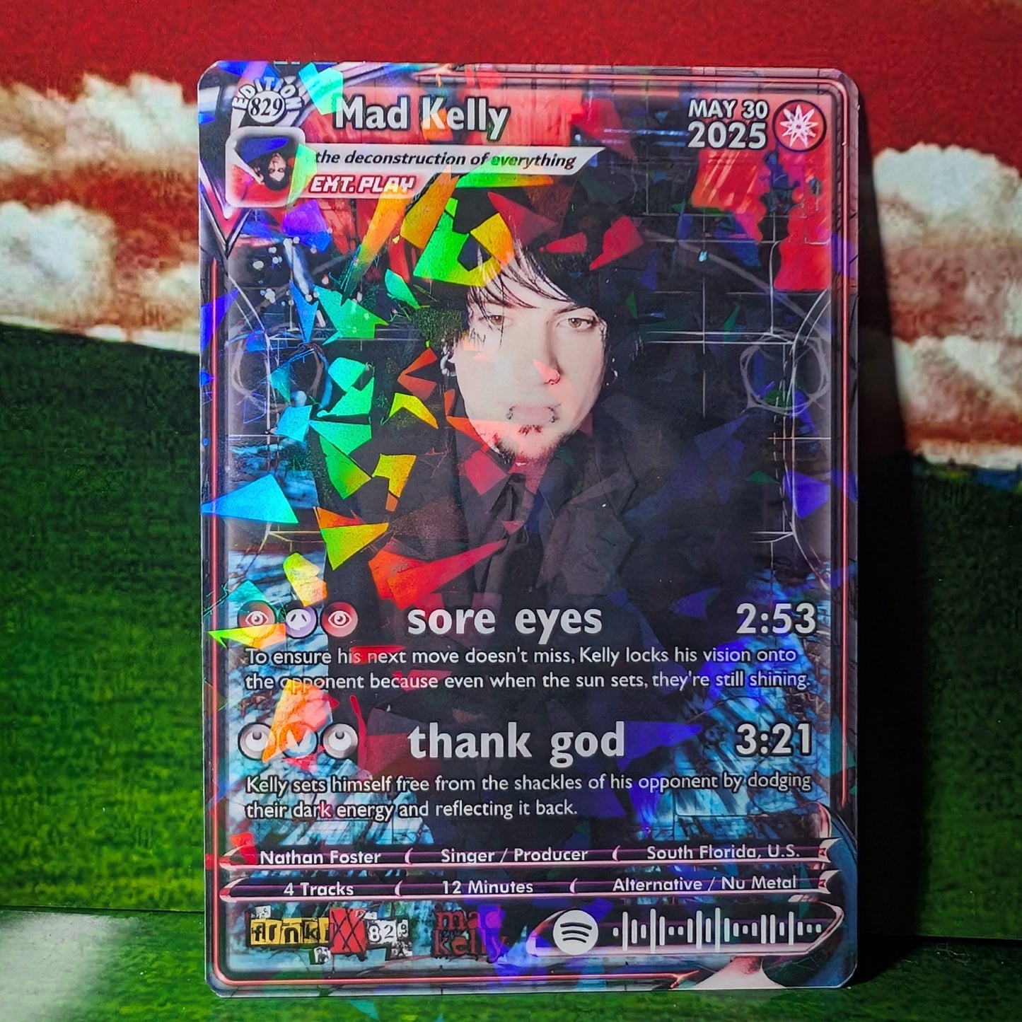 Mad Kelly Holographic Trading Card