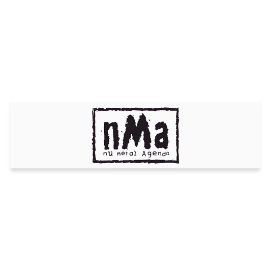 Nu World Order - Bumper Sticker / Black - white matte