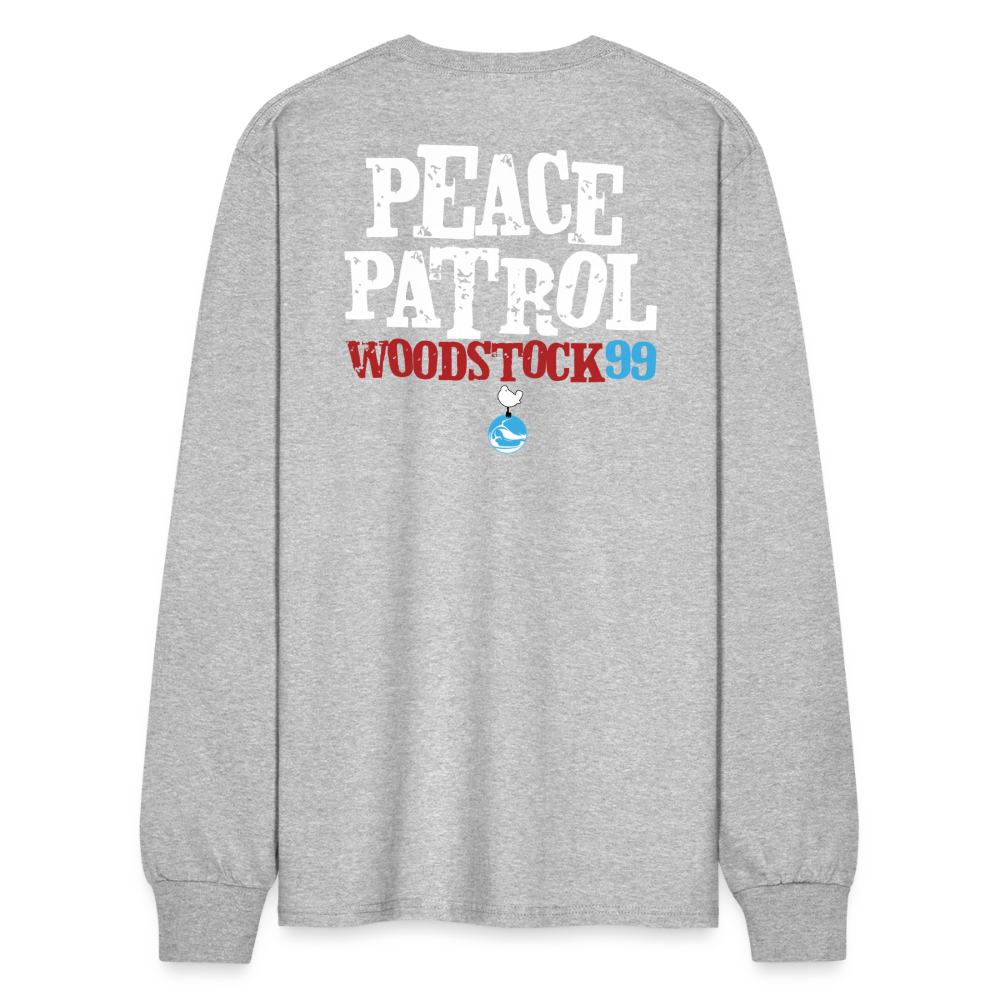 Woodstock 99 Peace Patrol - Longsleeve - heather gray