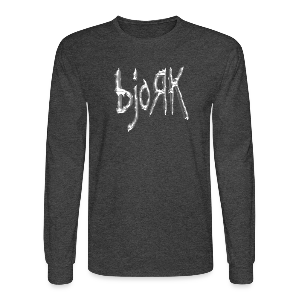 bjoЯk - Long Sleeve Tee - heather black