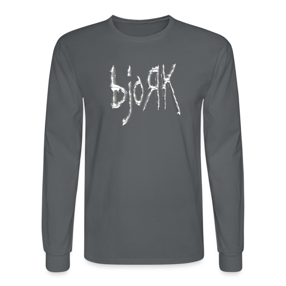 bjoЯk - Long Sleeve Tee - charcoal