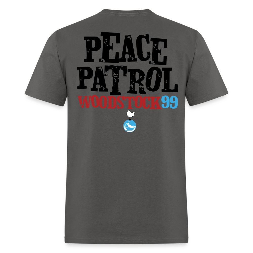 Woodstock 99 Peace Patrol - Color Tees - charcoal