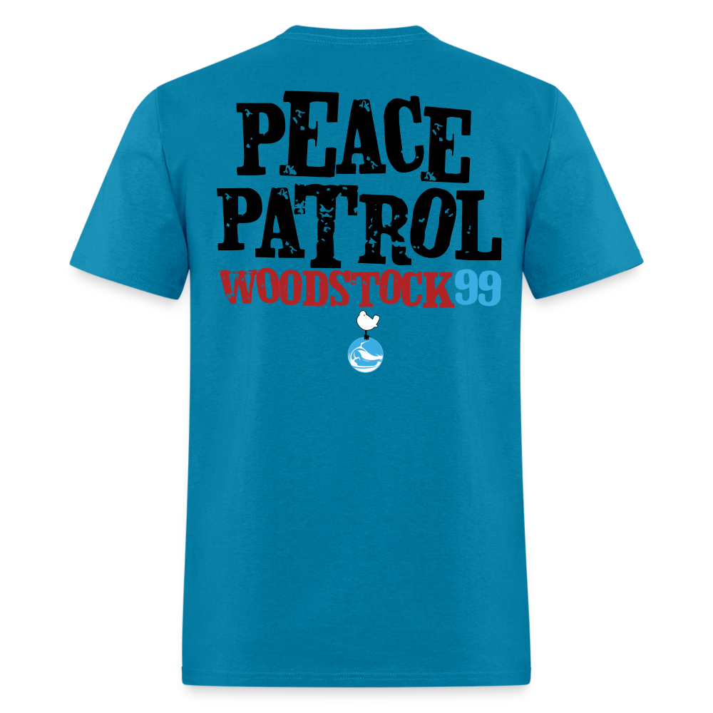 Woodstock 99 Peace Patrol - Color Tees - turquoise