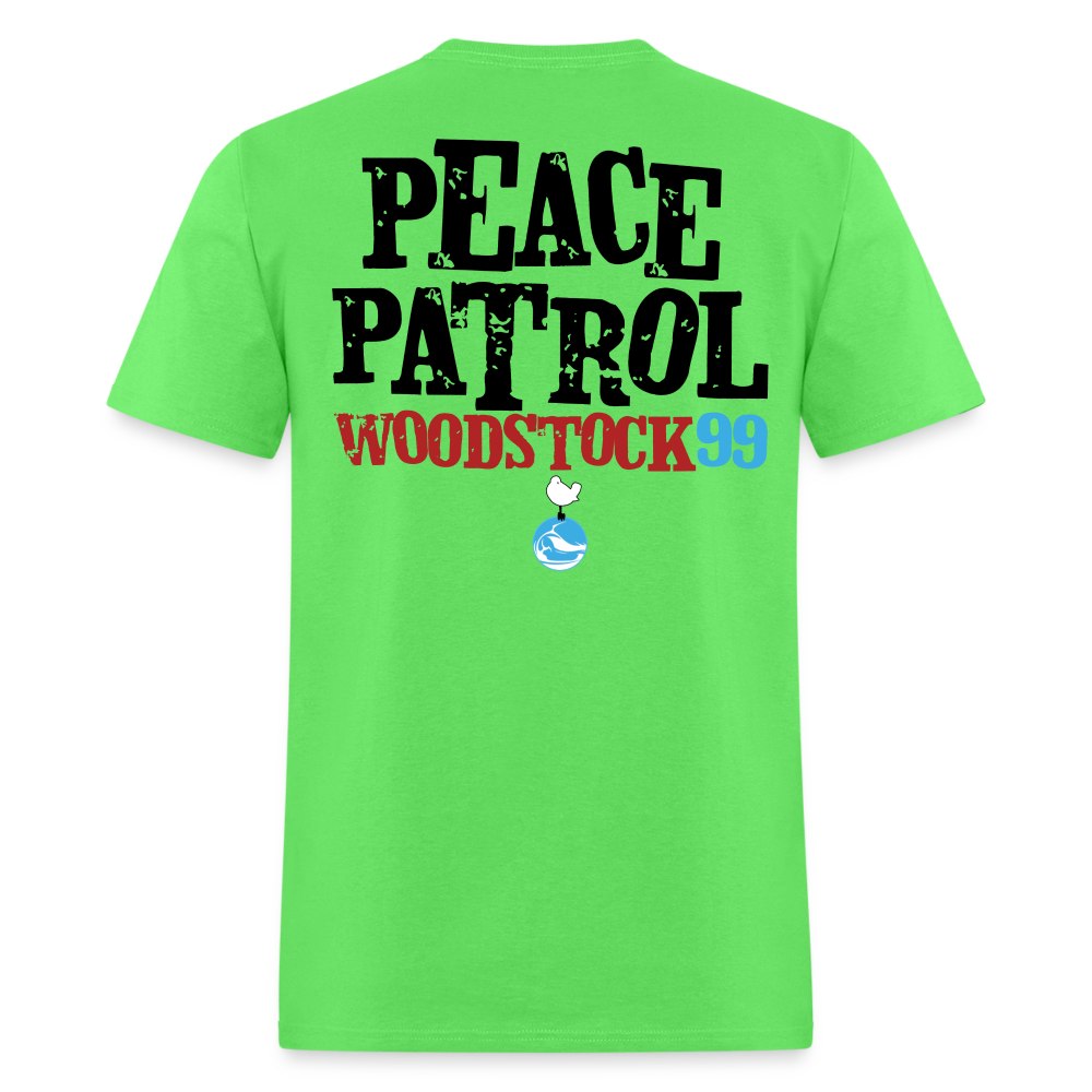 Woodstock 99 Peace Patrol - Color Tees - kiwi