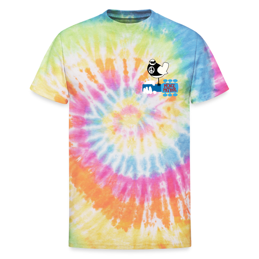 Woodstock 99 Peace Patrol - Unisex Tie Dye T-Shirt - rainbow