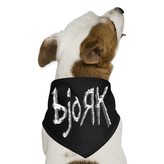 bjoЯk Dog Bandana - black