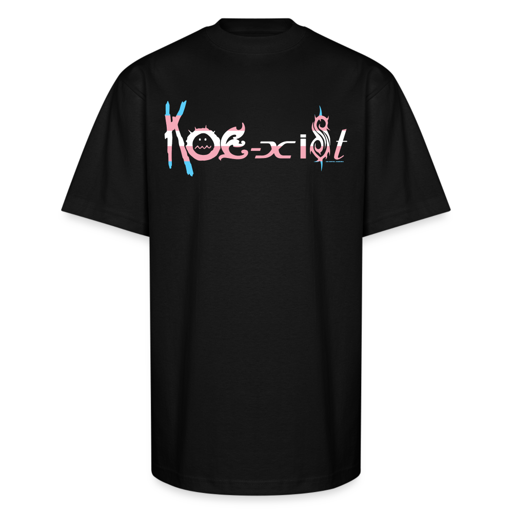 Koexist Trans Pride - Unisex Oversized Heavyweight T-Shirt - black