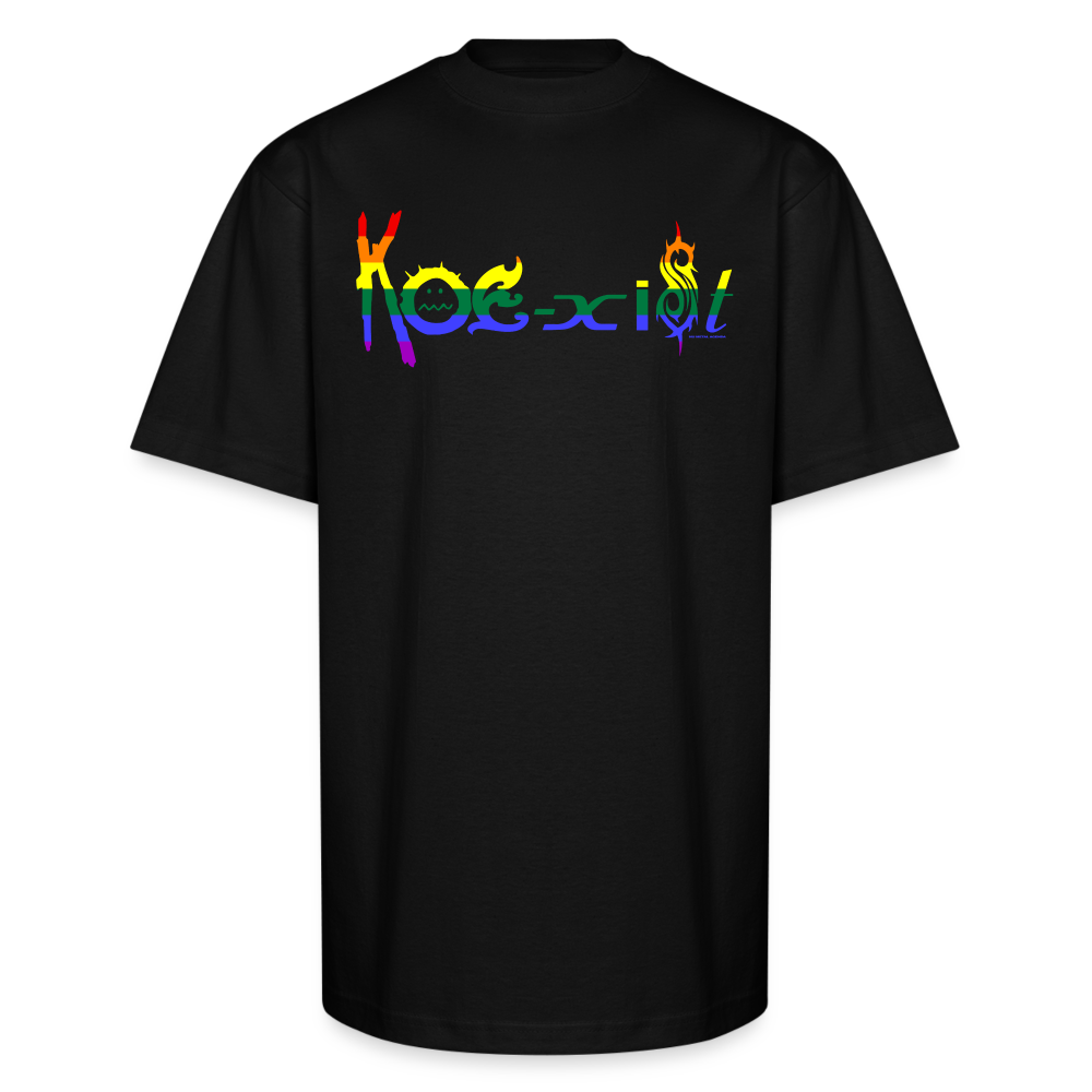 Koexist Pride - Unisex Oversized Heavyweight T-Shirt - black