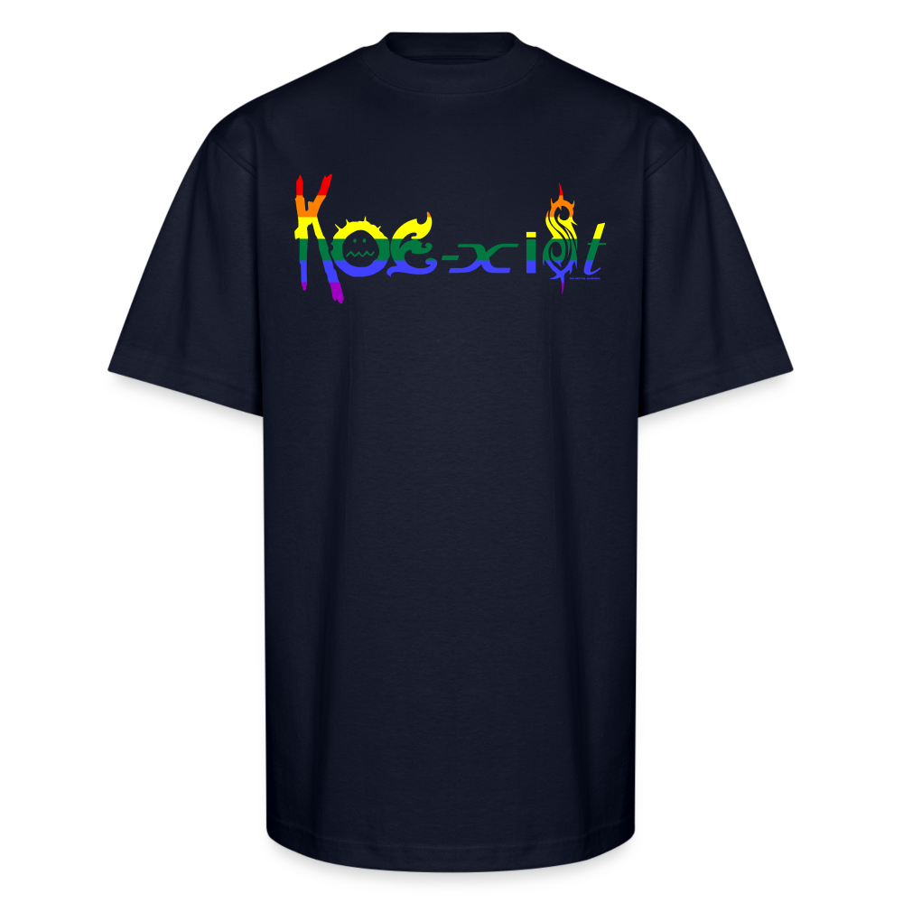 Koexist Pride - Unisex Oversized Heavyweight T-Shirt - navy