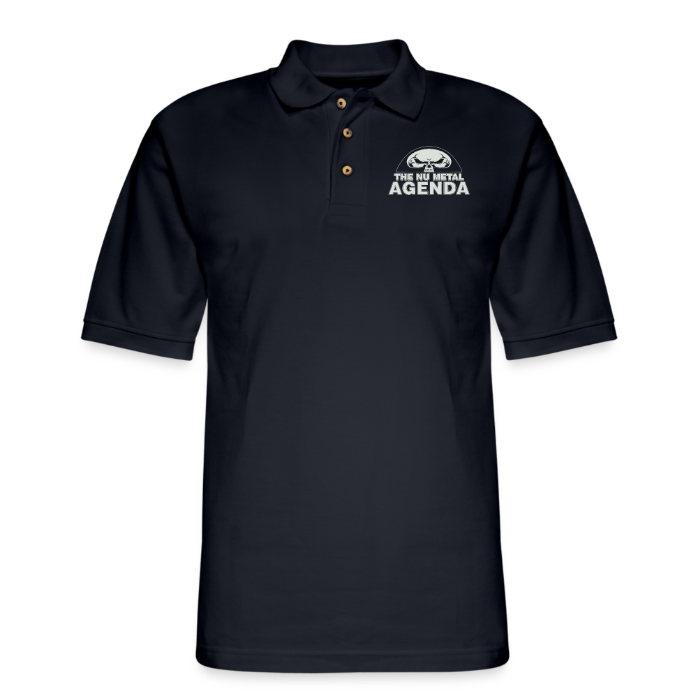 NMA Skull - Pique Polo Shirt - midnight navy